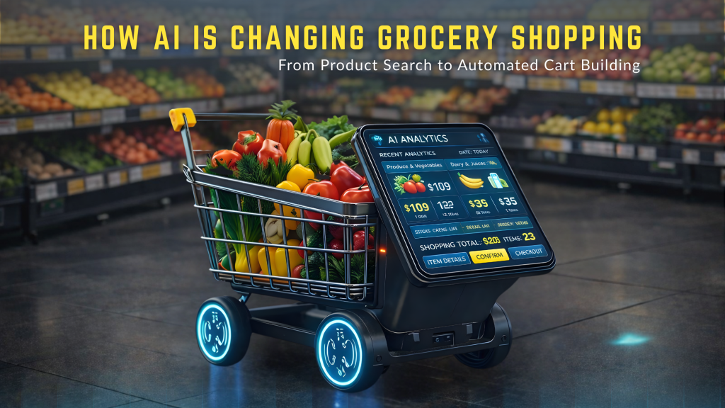 smart gocery cart - how ai is changing grocery shopping