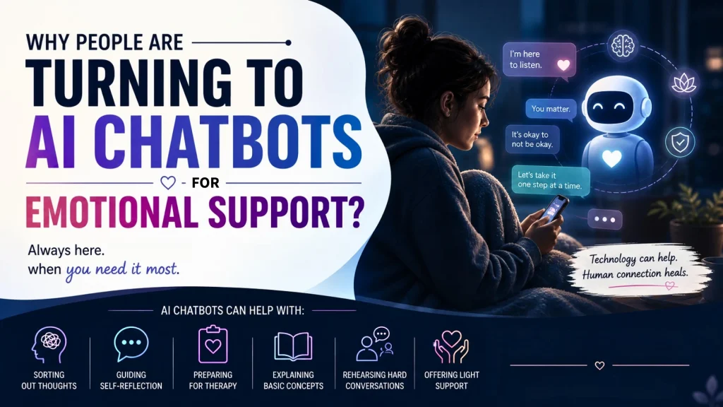 why people turing to ai chatbot for emotional support